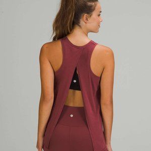Lululemon Open Back All Tied Up Tank Top